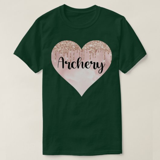 アーチェリー好き Tシャツ (デザイン正面)