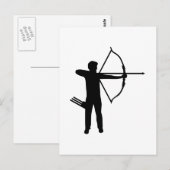 アーチェリー射手 ポストカード (正面/裏面)