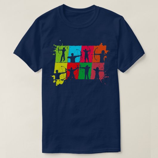 アーチェリー弓射手弓矢アーチェリー1 Tシャツ (デザイン正面)