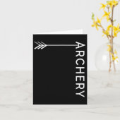 アーチェリー弓矢射撃、 発砲狩りシャツギフト カード (黄色い花)