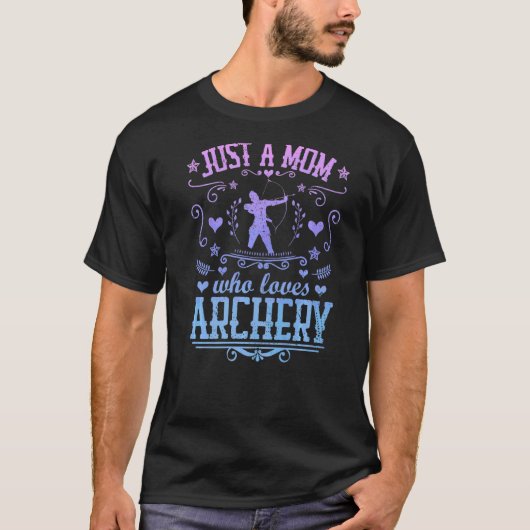 アーチェリー弓矢射撃、 発砲Spを愛する母のみ Tシャツ (正面)
