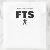 アーチェリー弓食べ物を与え狩りザAOVALセット(4) 楕円形シール (バッグ)