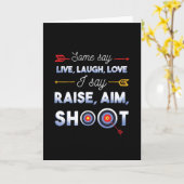 アーチェリー引用文 カード (黄色い花)