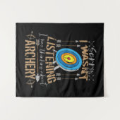 アーチェリー恋人メンズコンパウンド弓ギフトキッズアーチェリー タペストリー (正面(横))