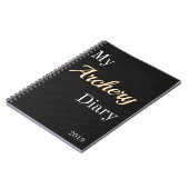 アーチェリー日記のノート ノートブック (左側)