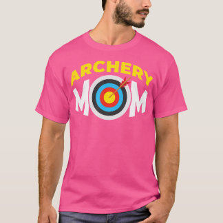 アーチェリー母ターゲット矢印アーチャーアローボウスポーツL Tシャツ