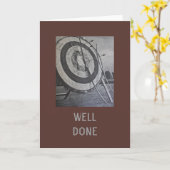 アーチェリー用具、よく出来たカード カード (黄色い花)