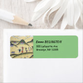 アーチェリー画付きブータンの家-ブータン ラベル (インサイチュ)