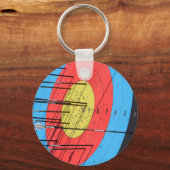 アーチェリー的な標的 キーホルダー (正面)