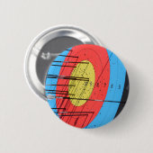 アーチェリー的な標的 缶バッジ (正面&裏面)