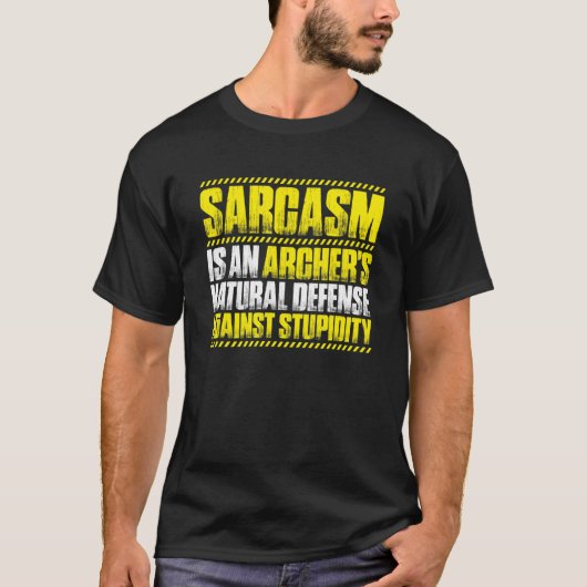アーチェリー皮肉アーチャー Tシャツ (正面)