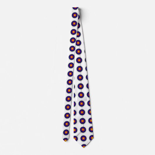 アーチェリー目標デザイン ネクタイ (裏面)