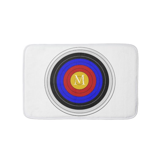 アーチェリー目標デザイン バスマット (正面)