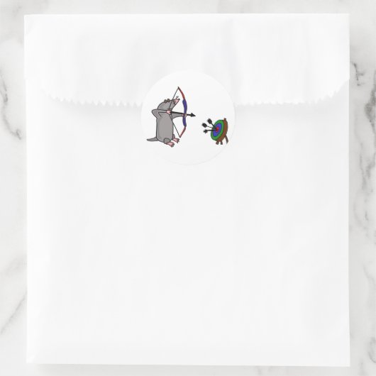 アーチェリー競技における盲目モグラ ラウンドシール (バッグ)