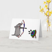 アーチェリー競技の盲目モグラ カード (黄色い花)