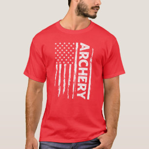 アーチェリー米国国旗 Tシャツ