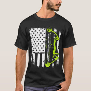 アーチェリー複合ボウUsa国旗 Tシャツ