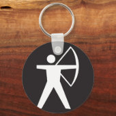アーチェリー記号キーチェーン キーホルダー (正面)