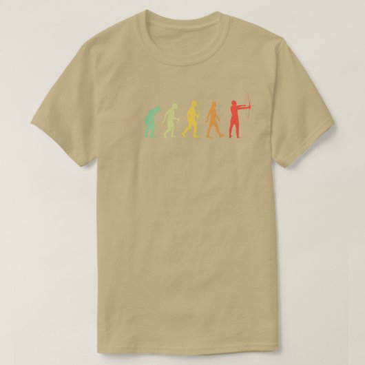 アーチェリー進化ギフトアーチャー Tシャツ (デザイン正面)