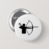 アーチェリー選手 缶バッジ (正面&裏面)