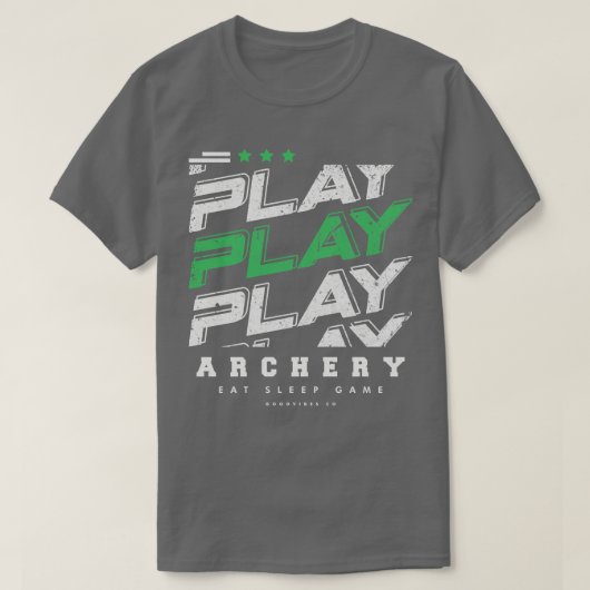 アーチェリー選手 Tシャツ (デザイン正面)