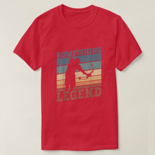 アーチェリー釣りの伝説 アーチェリー釣り 釣り 漁師 Tシャツ (デザイン正面)