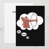 アーチェリー3になりた遊いのですが。 招待状 (正面/裏面)