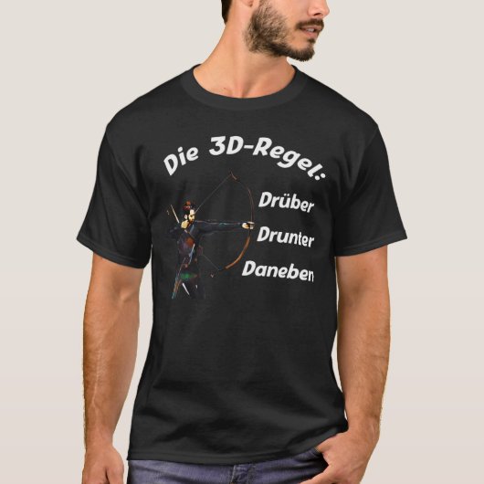 アーチェリー3Dルールアーチェー Tシャツ (正面)