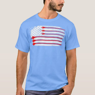 アーチェリー・アロー・アメリカ国旗 Tシャツ