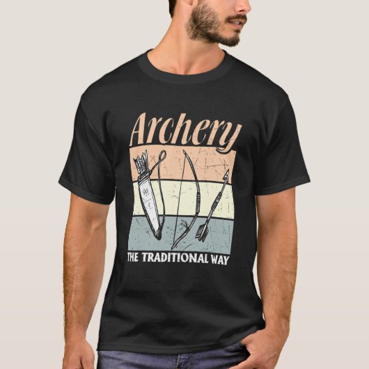 アーチェリー アーチャー 伝統的な弓道 Tシャツ (正面)