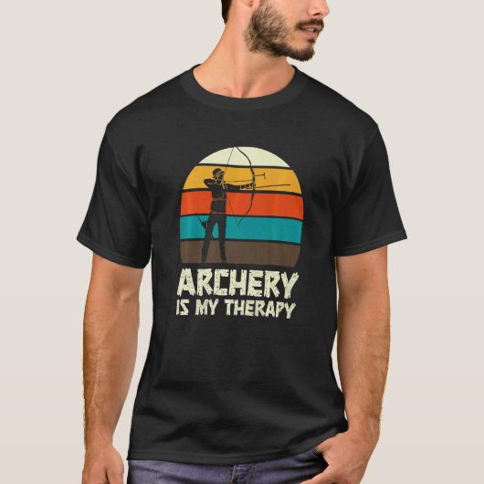 アーチェリー アーチャー 弓 狩り 楽しい Tシャツ (正面)