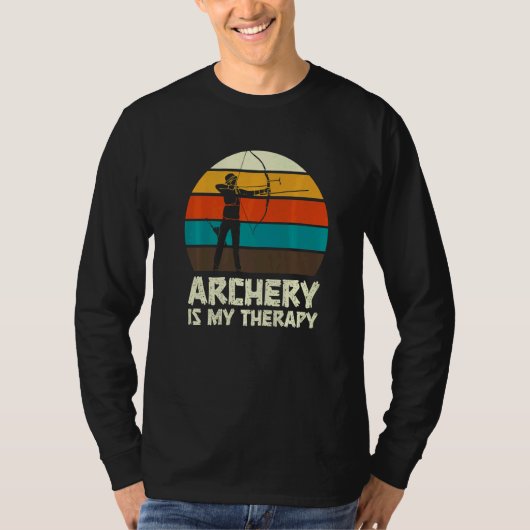 アーチェリー アーチャー 弓 狩り 楽しい Tシャツ (正面)