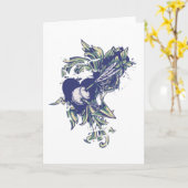 アーチェリー, アーチャー, 抽象的, ダウン, メンズ カード (黄色い花)