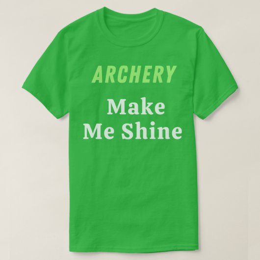 アーチェリー・アート Tシャツ (デザイン正面)
