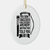 アーチェリー・インストラクターが言った通り セラミックオーナメント (右)