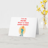 アーチェリー カード (黄色い花)