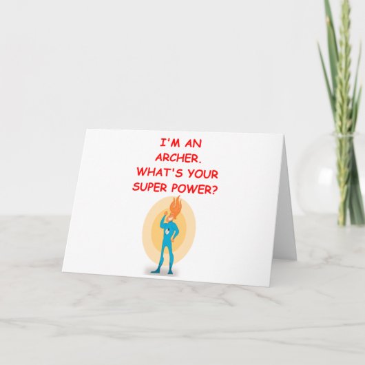 アーチェリー カード (正面)