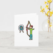 アーチェリー カード (黄色い花)