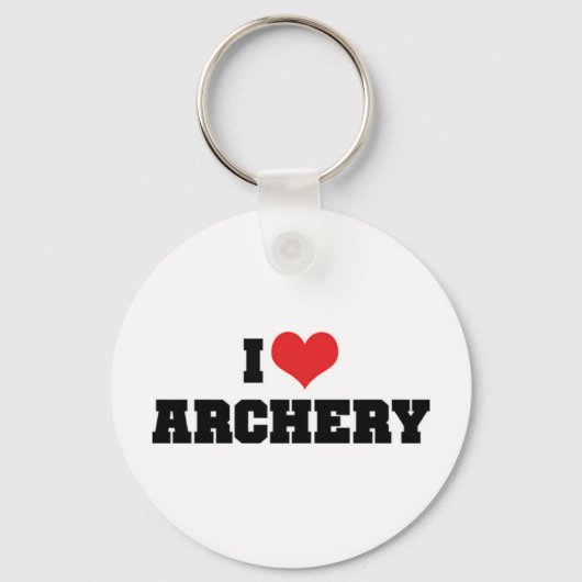 アーチェリー・キーチェーンが大好き キーホルダー (正面)
