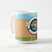 アーチェリー コーヒーマグカップ (正面左)