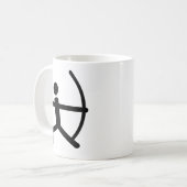 アーチェリー コーヒーマグカップ (正面左)