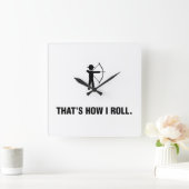 アーチェリー スクエア壁時計 (ホーム)