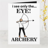 アーチェリー スポーツ ボウ アロー アーチェリー カード (黄色い花)