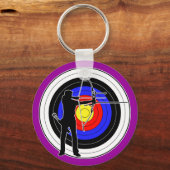 アーチェリー&ターゲット01 キーホルダー (正面)