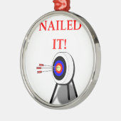 アーチェリー メタルオーナメント (左)