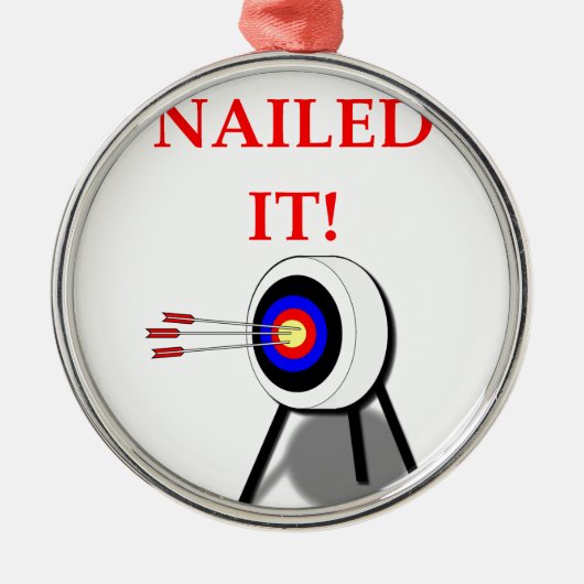 アーチェリー メタルオーナメント (正面)