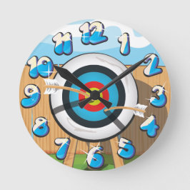 アーチェリー ラウンド壁時計