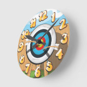 アーチェリー ラウンド壁時計 (傾斜)