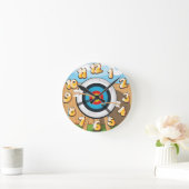 アーチェリー ラウンド壁時計 (ホーム)