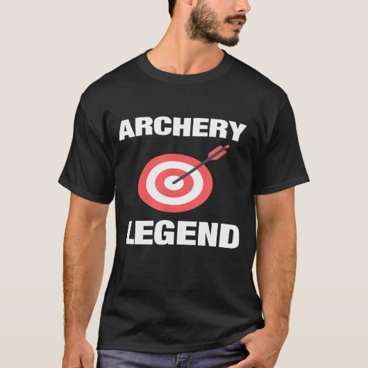 アーチェリー・レジェンドおもしろいアーチャー Tシャツ (正面)